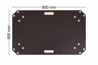 Schwerlast Rollbrett - Siebdruckplatte mit 450 kg Tragkraft  (80x50cm)